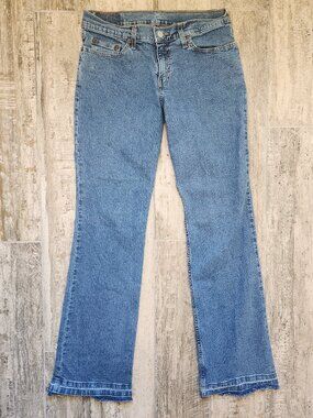 Vintage 2003 Levi Womens 518 Bootcut Low Rise Size 7 Raw Hem  28x32 Juniors